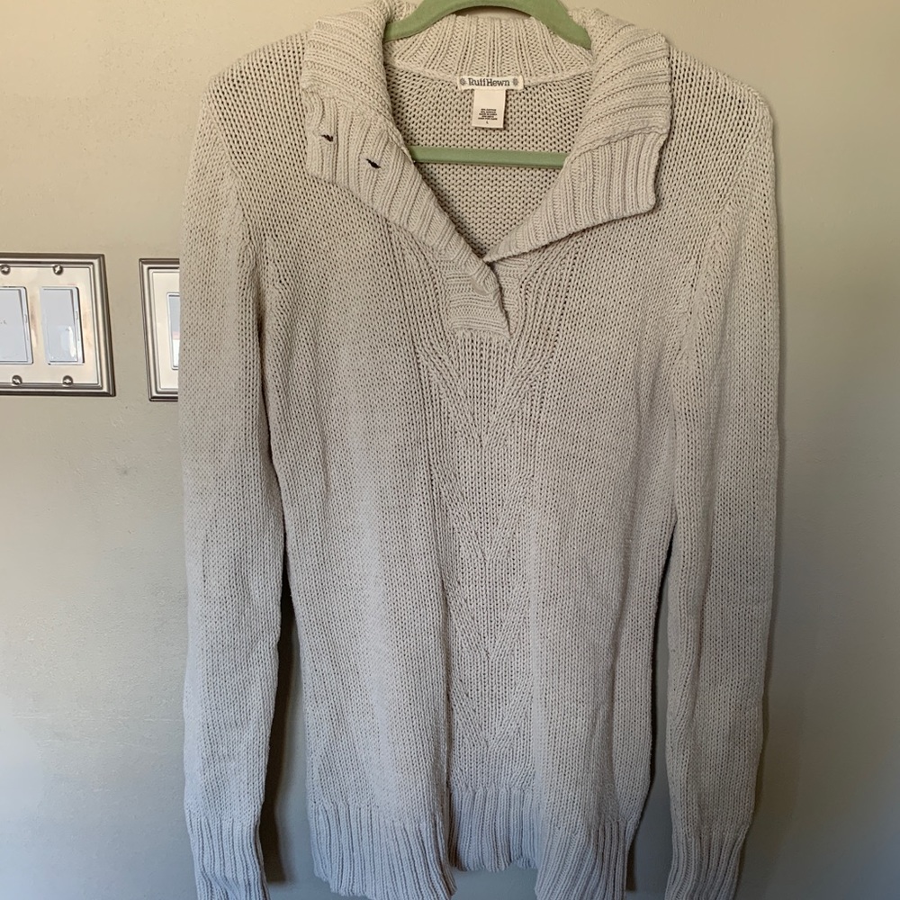 Cream tunic sweater